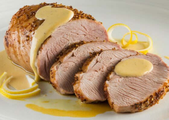 Pork Tenderloin with Lemon Cream Sauce