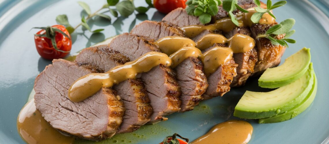 Pork Tenderloin with Spicy Mustard Sauce