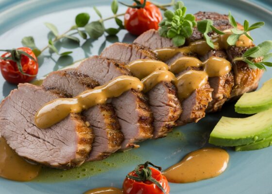 Pork Tenderloin with Spicy Mustard Sauce