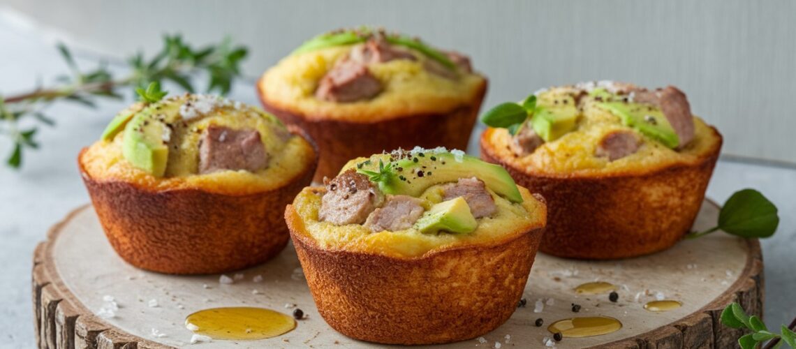 Pork and Avocado Egg Muffins