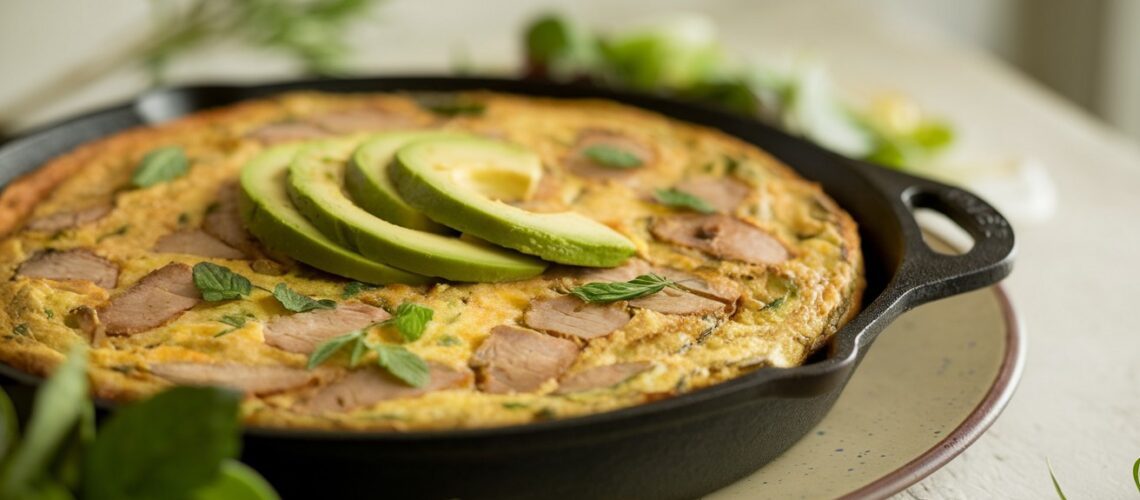 Pork and Avocado Frittata