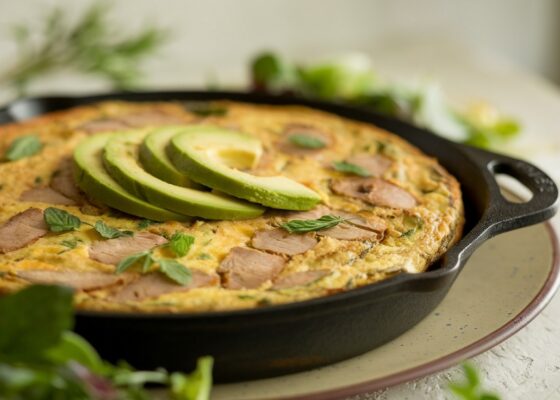 Pork and Avocado Frittata