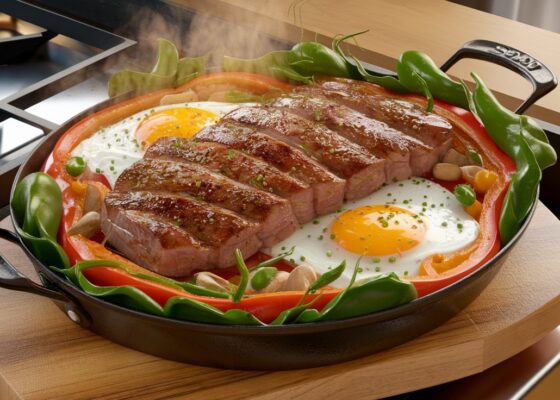 Pork and Bell Pepper Breakfast Skillet