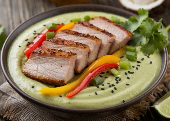 Pork and Bell Pepper Smoothie Bowl