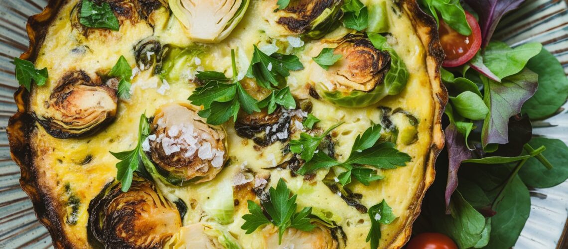 Pork and Brussels Sprouts Frittata