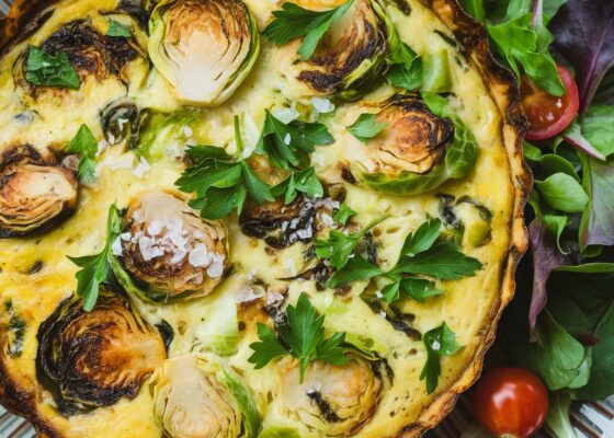 Pork and Brussels Sprouts Frittata