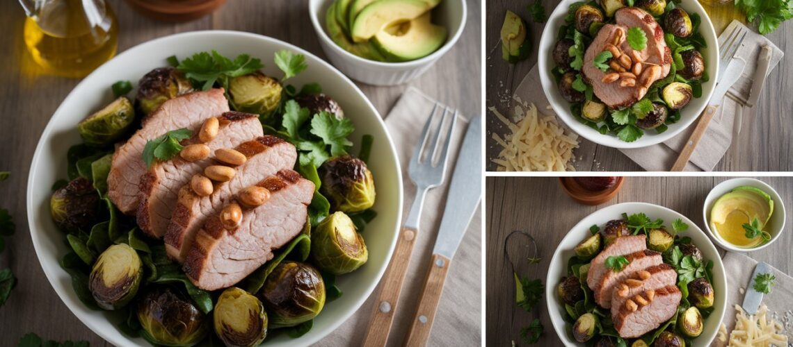 Pork and Brussels Sprouts Salad