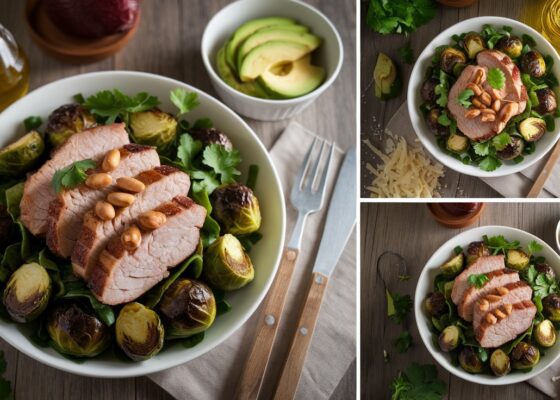 Pork and Brussels Sprouts Salad