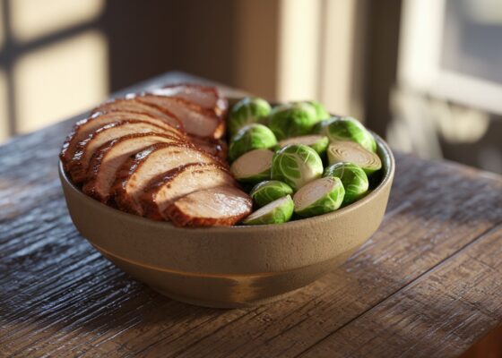 Pork and Brussels Sprouts Smoothie Bowl