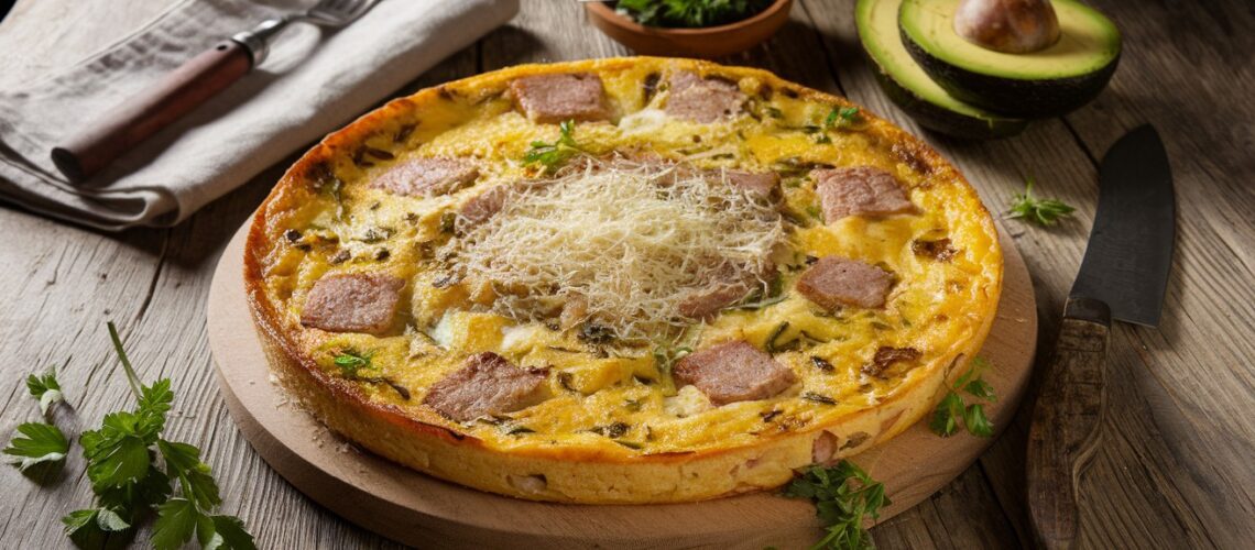 Pork and Cauliflower Frittata