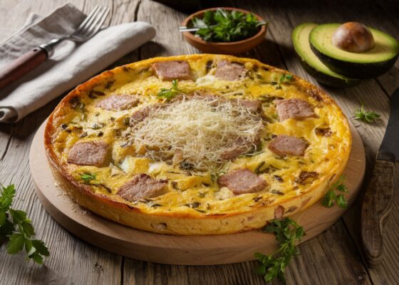 Pork and Cauliflower Frittata