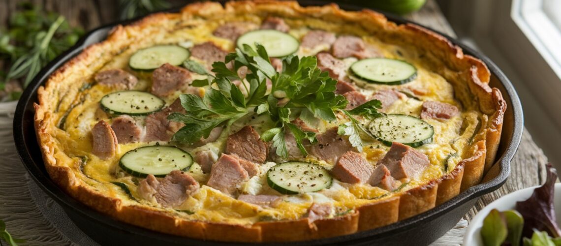 Pork and Cucumber Frittata