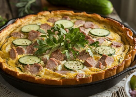 Pork and Cucumber Frittata