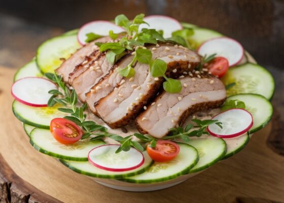 Pork and Cucumber Smoothie Bowl