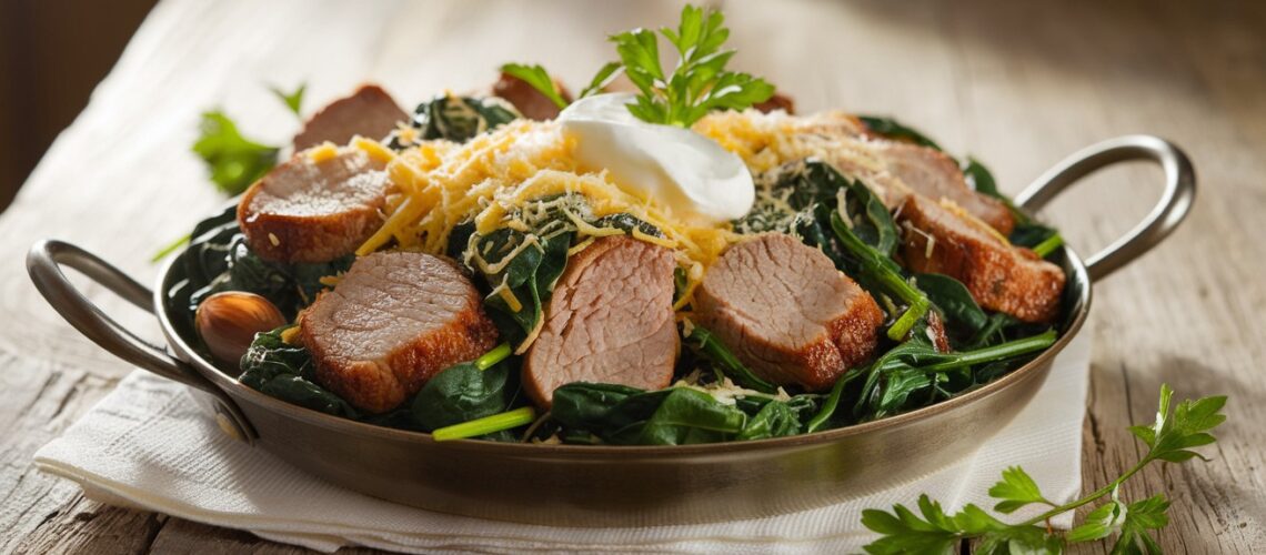 Pork Sausage and Spinach Breakfast Bowl