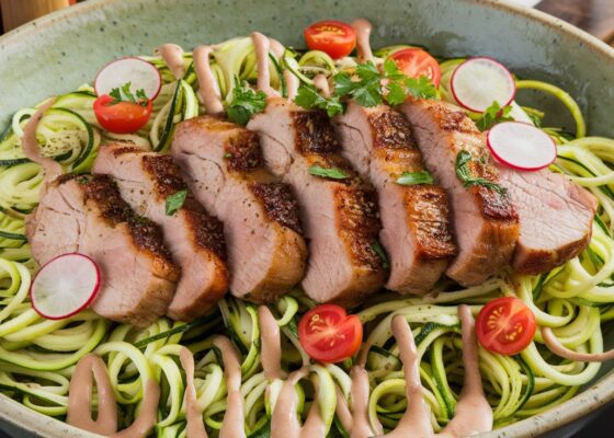 Pork and Zoodle Salad