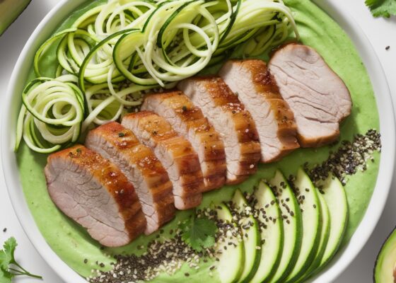 Pork and Zoodle Smoothie Bowl