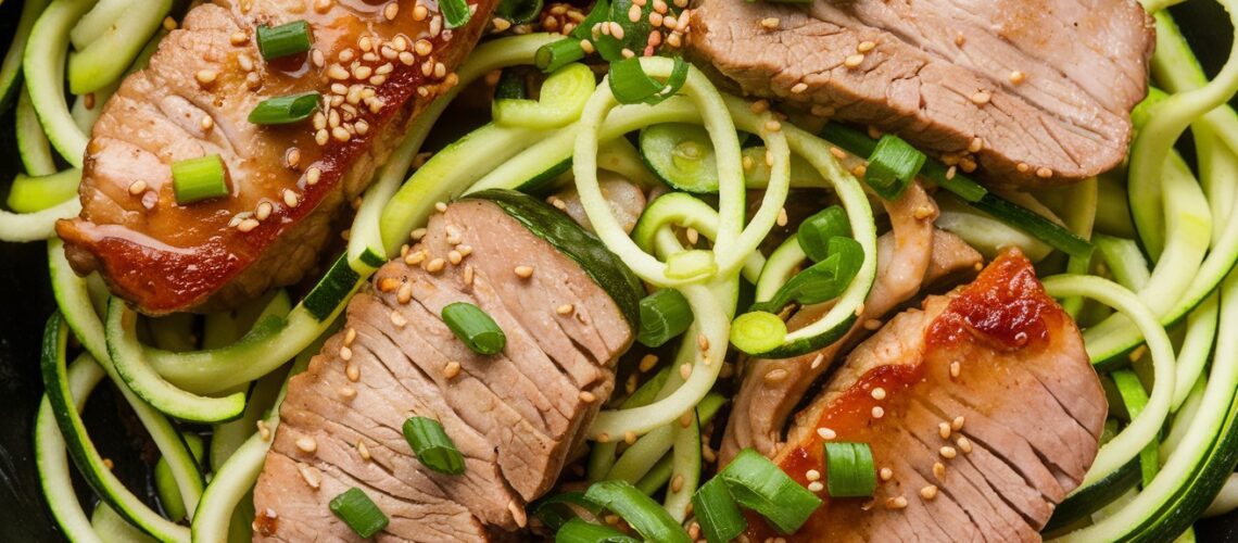 Pork and Zoodle Stir-Fry