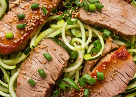 Pork and Zoodle Stir-Fry