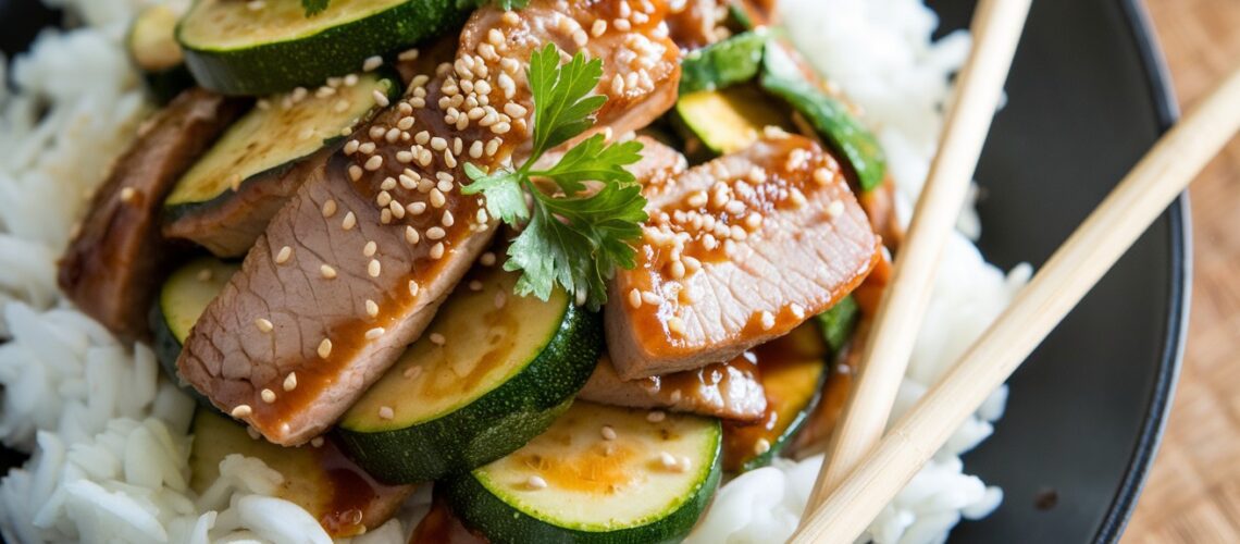 Pork and Zucchini Stir-Fry