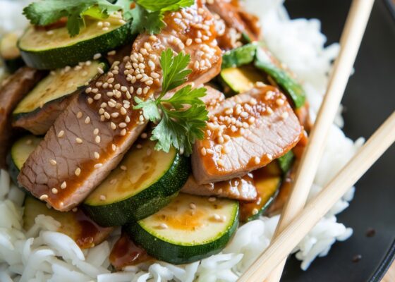 Pork and Zucchini Stir-Fry