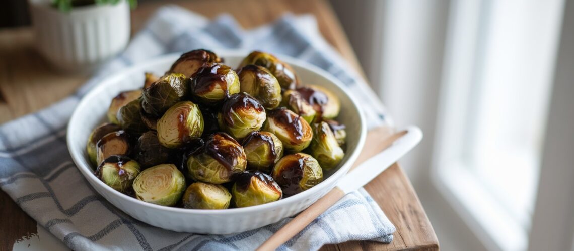 Roasted Brussels Sprouts with Balsamic Glaze