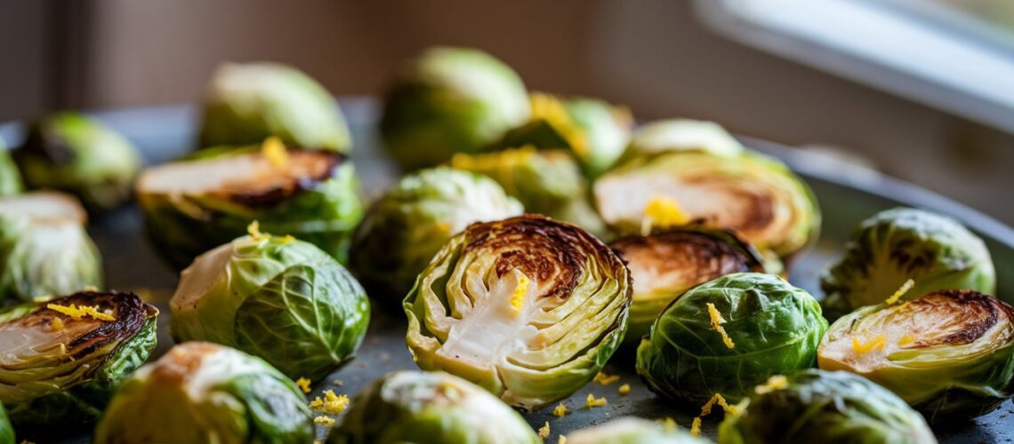 Roasted Brussels Sprouts with Lemon Zest