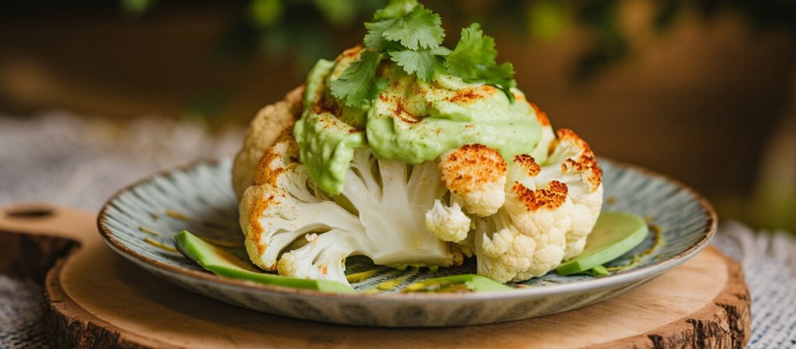 Roasted Cauliflower & Avocado Dip