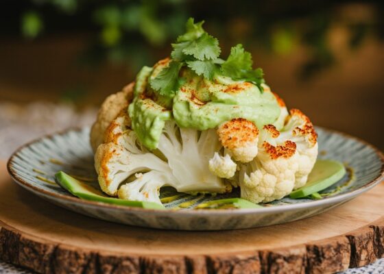 Roasted Cauliflower & Avocado Dip