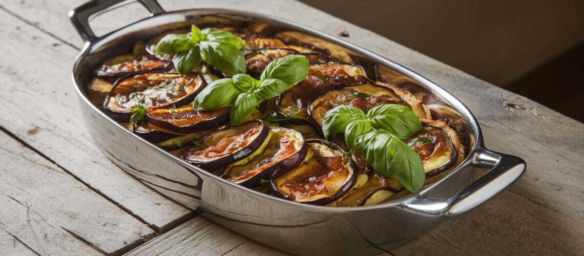 Roasted Eggplant & Zucchini Casserole