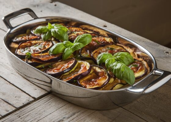 Roasted Eggplant & Zucchini Casserole