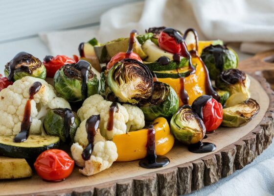 Roasted Vegetables with Balsamic Glaze