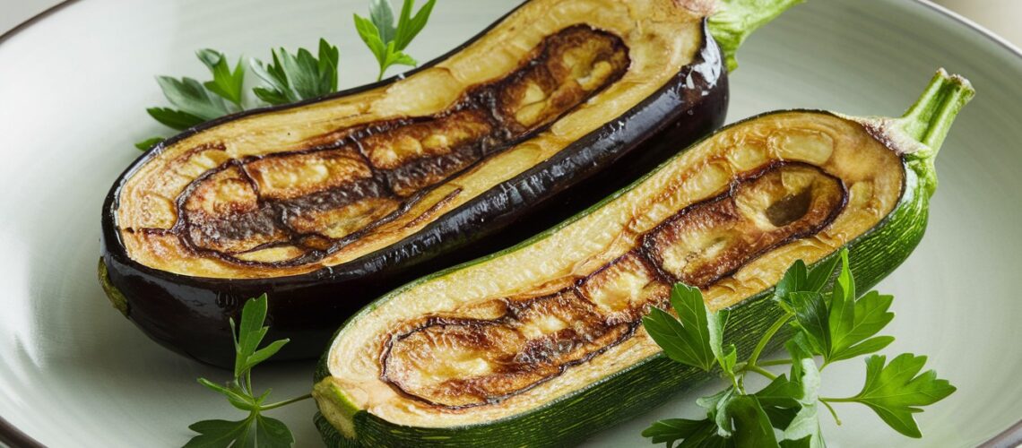 Roasted Zucchini and Eggplant Salad