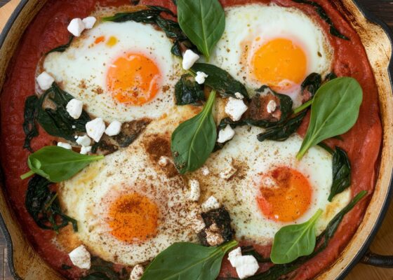 Shakshuka with Spinach & Feta