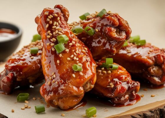 Spicy Korean BBQ Chicken Wings