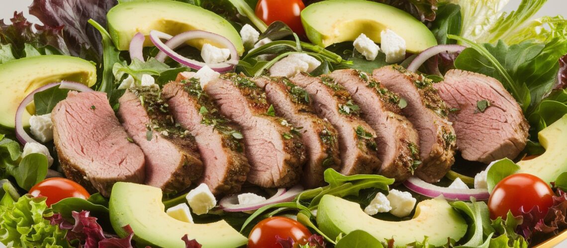 Spicy Lamb and Avocado Salad