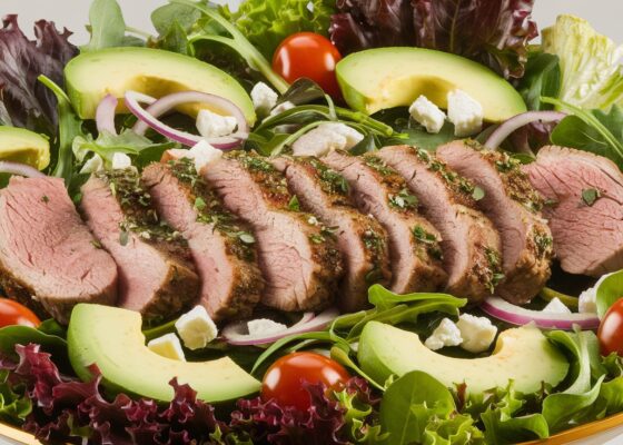 Spicy Lamb and Avocado Salad