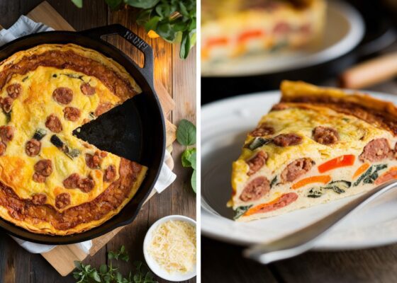 Spicy Pork Sausage Frittata