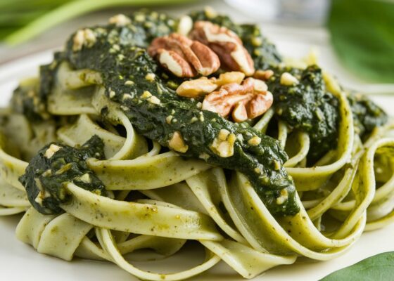 Spinach and Walnut Pesto