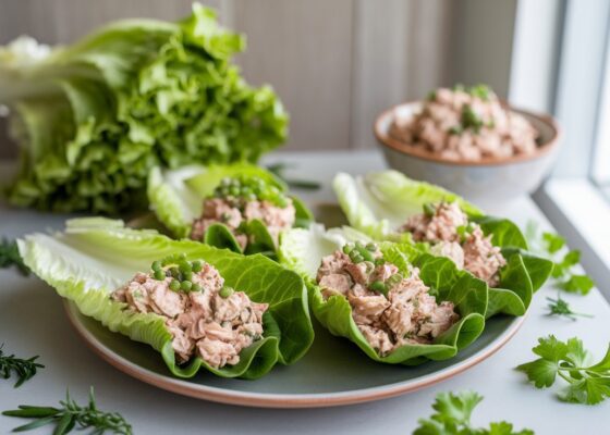 Tuna Salad Lettuce Wraps