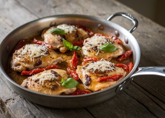 Tuscan Sun-Dried Tomato Chicken Skillet