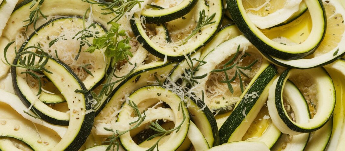 Zucchini Ribbons with Garlic & Lemon