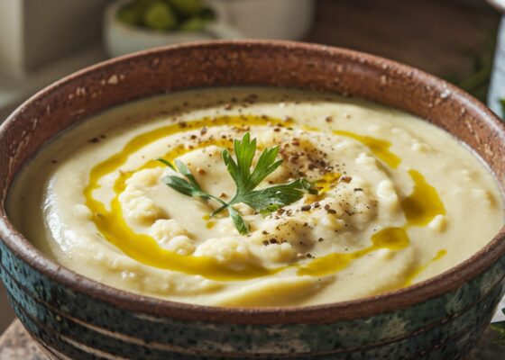 Creamy Cauliflower & Avocado Soup