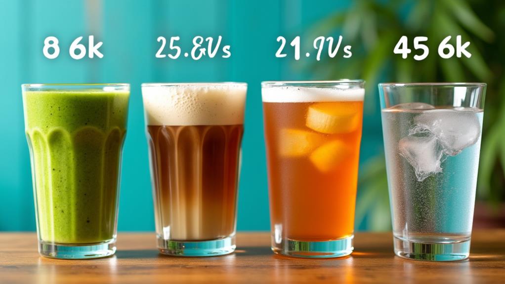 beverage carbohydrate content analysis