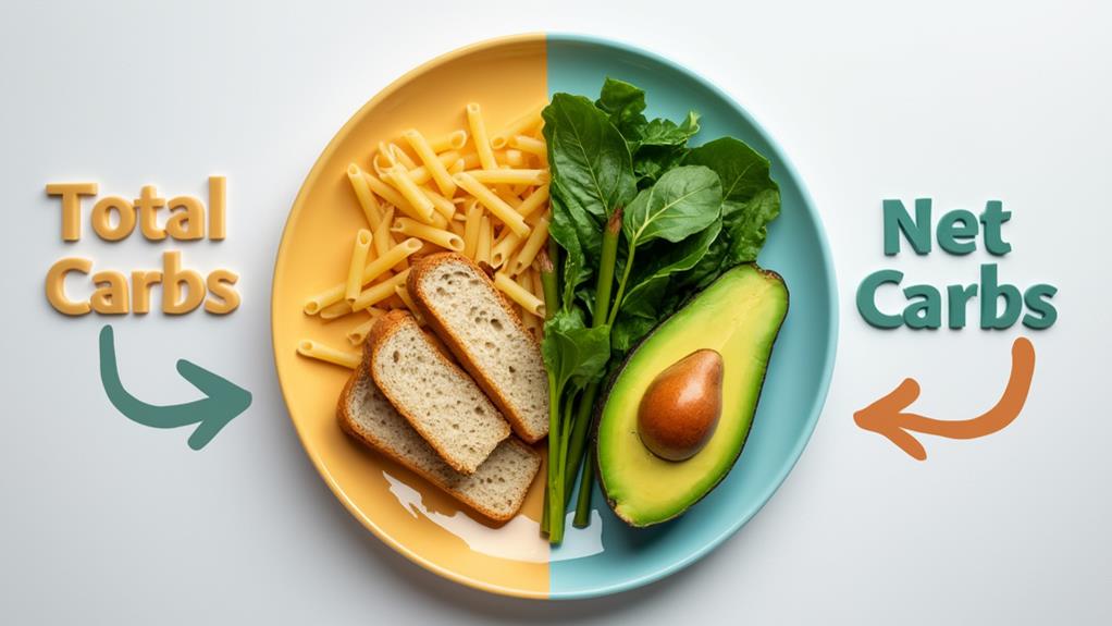 carbohydrates total vs net