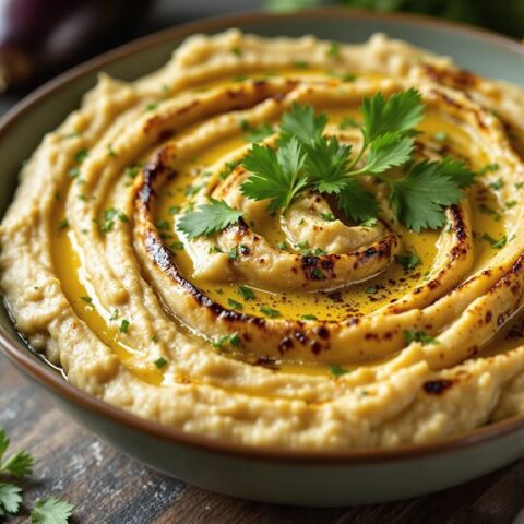 calculating carbs homemade baba ganoush