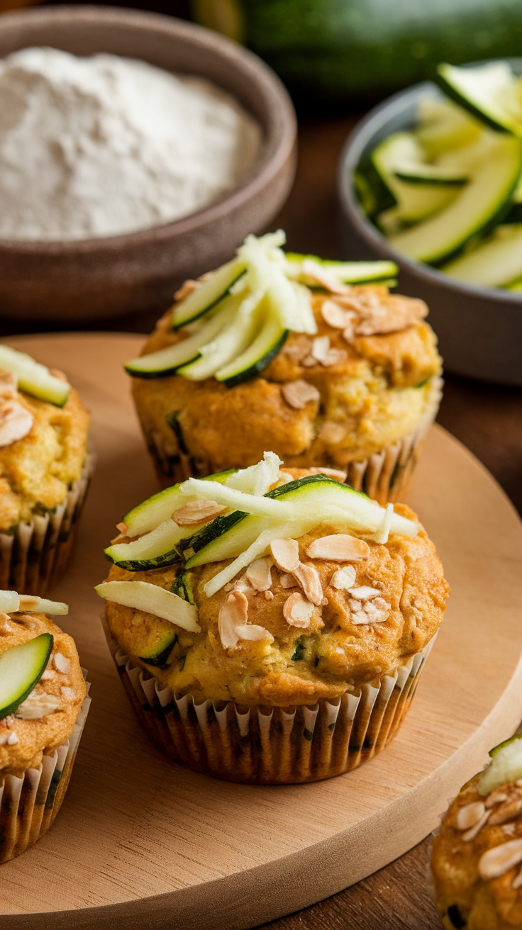 Keto Zucchini Muffins with Almond Flour