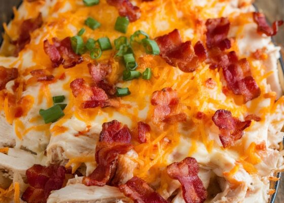 Keto Chicken and Bacon Ranch Casserole