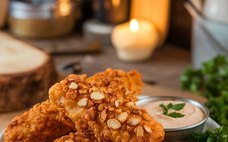 Keto Crispy Almond-Crusted Chicken Tenders Recipe