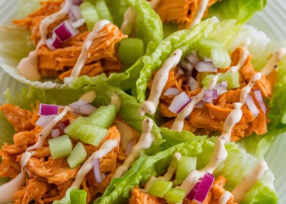 Zesty Keto Buffalo Chicken Lettuce Wraps Recipe